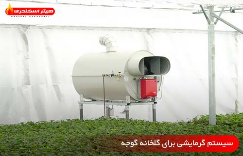سیستم گرمایشی برای گلخانه گوجه - هیتر اسکندری